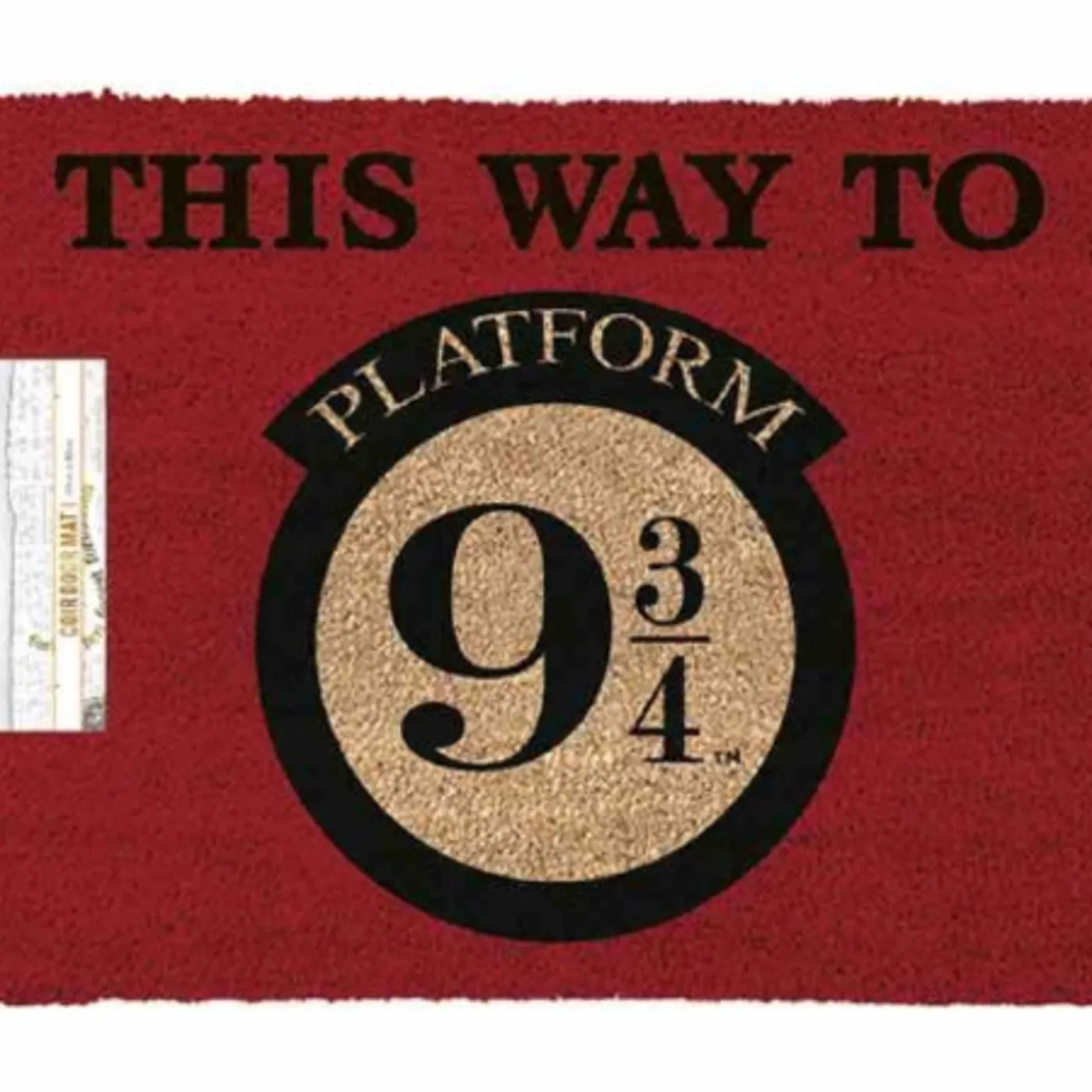 Harry Potter Door Mat - Harry Potter This Way To Platform 9 3/4 Door Mat