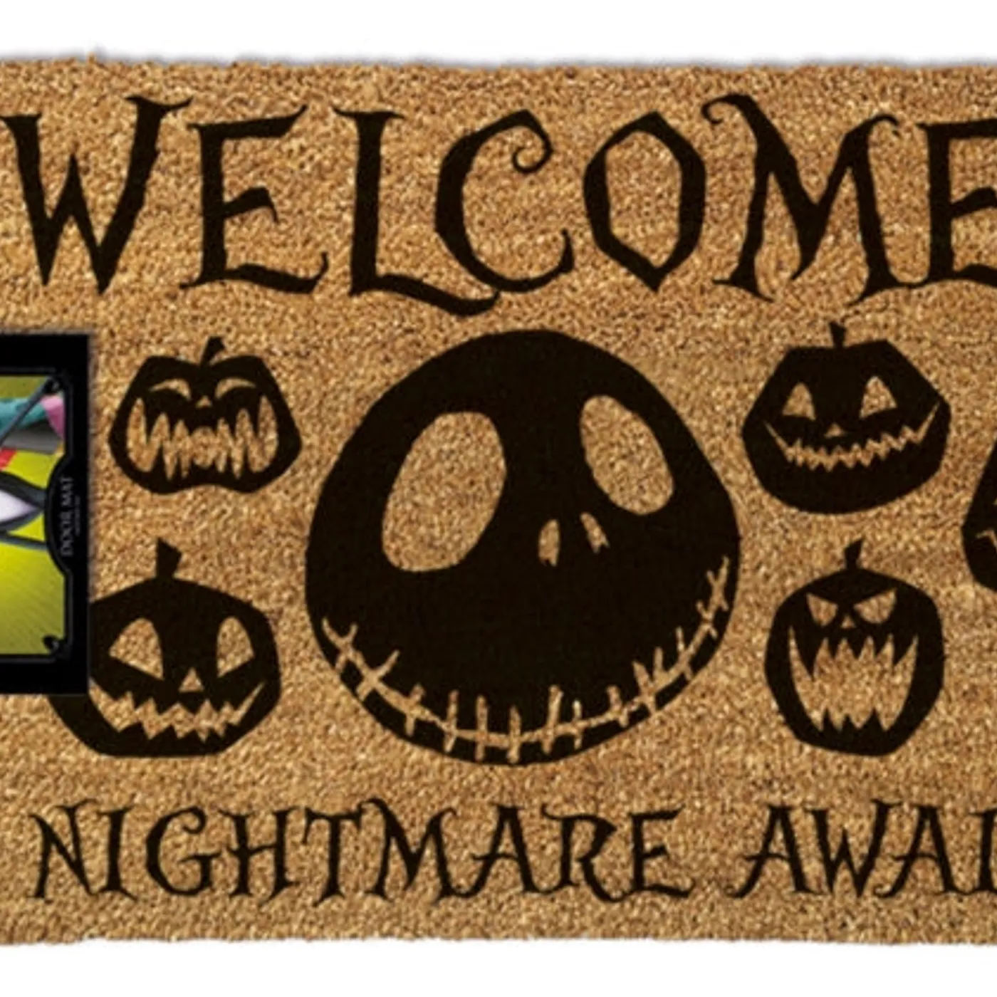 The Nightmare Before Christmas Door Mat - A Nightmare Awaits