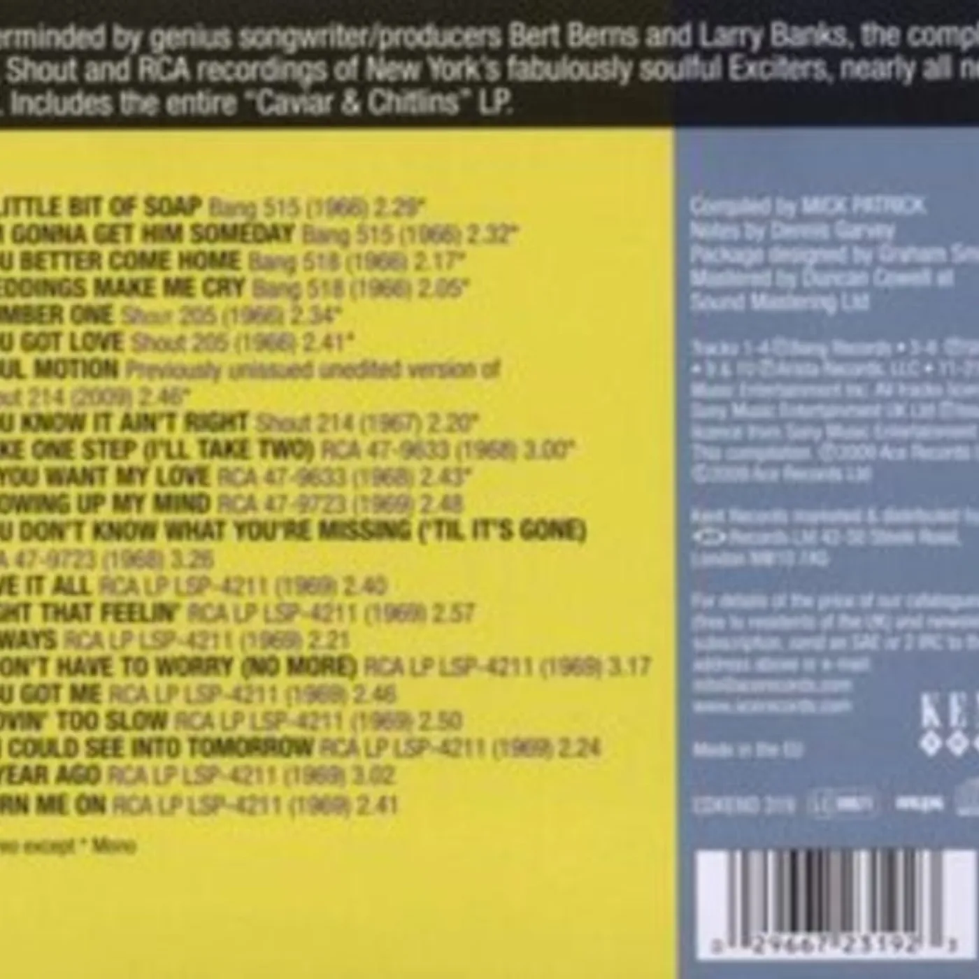 The Exciters CD - Soul Motion