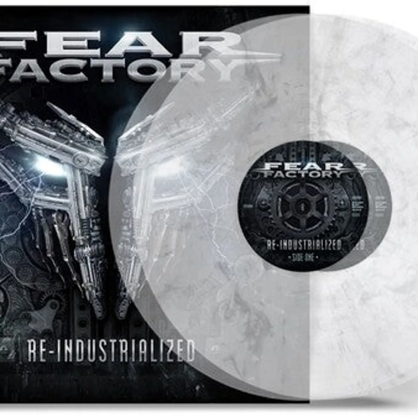 Fear Factory LP Vinyl - Re-Industrialized - Clear & Silver (Colv) (Cvnl)