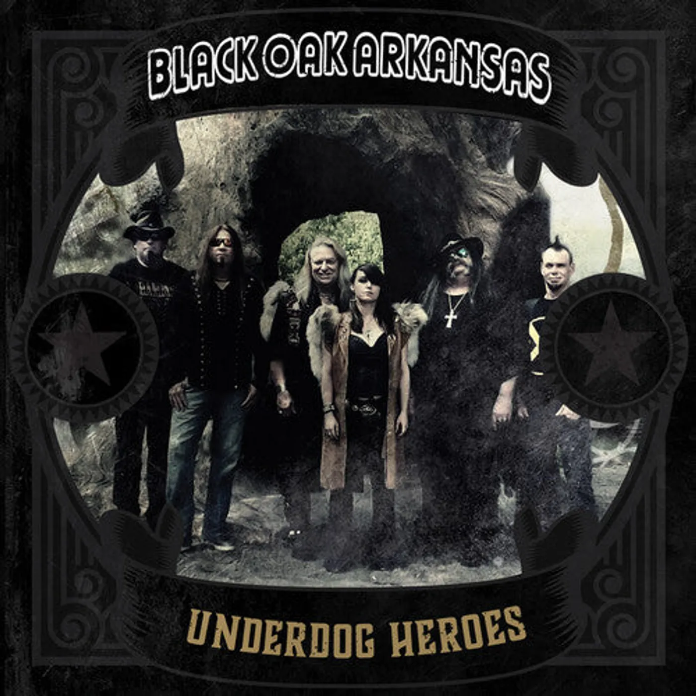 Black Oak Arkansas LP Vinyl - Underdog Heroes - Gold (Colv) (Gol)