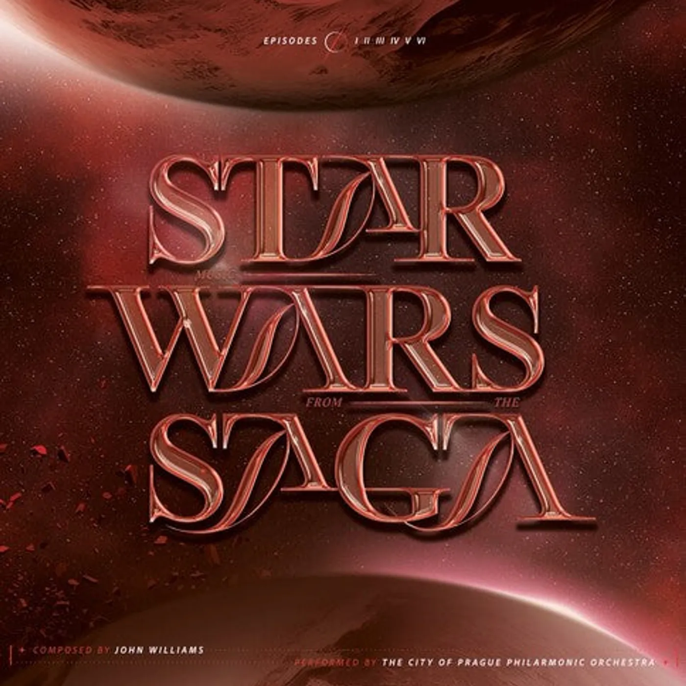The City of Prague Philharmonic Orchestra (Colv) (Red) LP Vinyl - Star Wars Saga - Original Soundtrack (Colv) (Red)