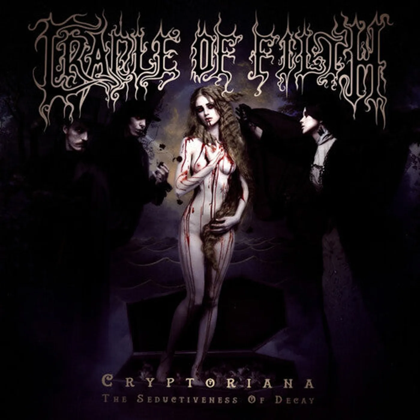 Cradle Of Filth LP Vinyl - Cryptoriana - Seductiveness Of Decay - Gold (Colv)