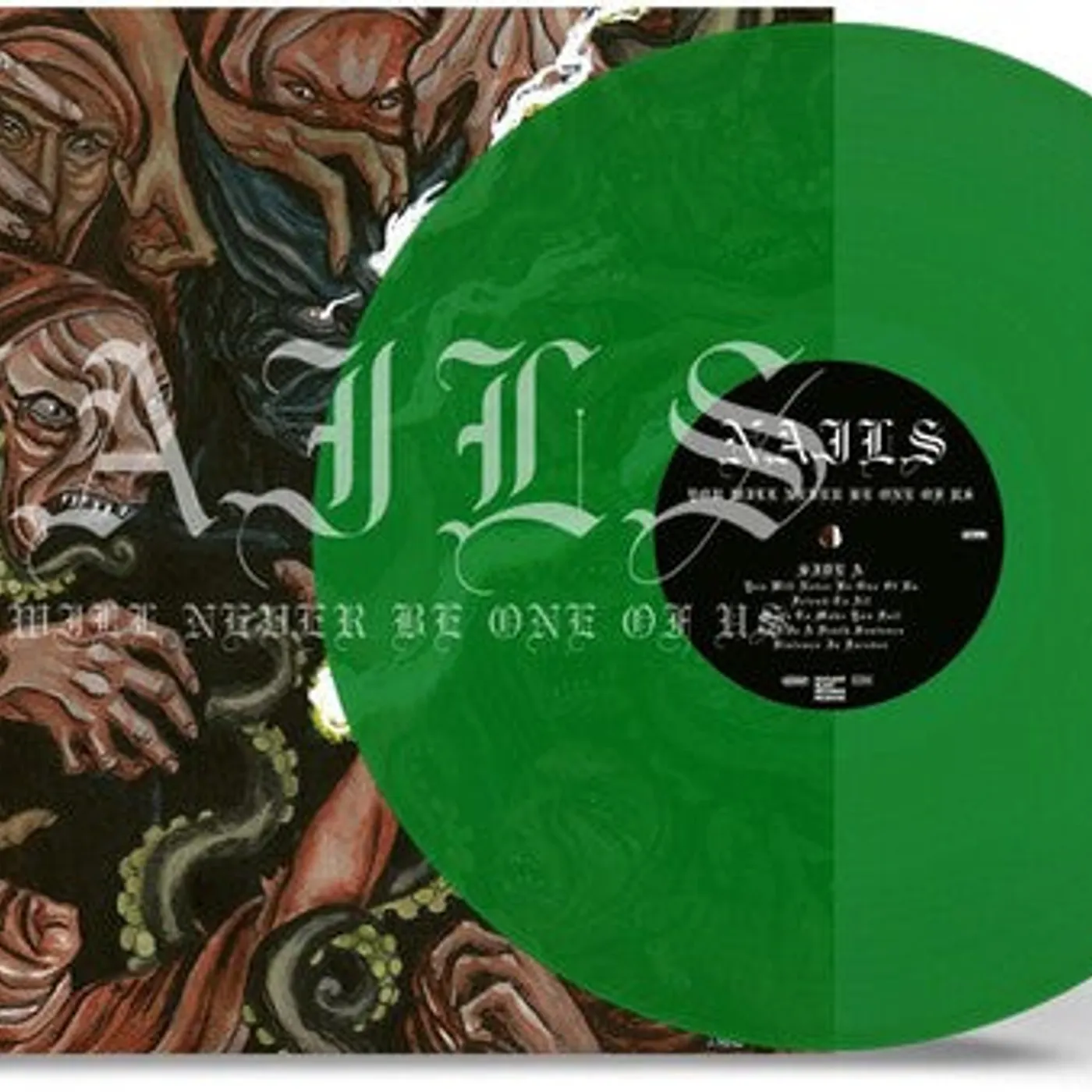 Nails LP Vinyl - You Will Never Be One Of Us - Trans Green (Colv)