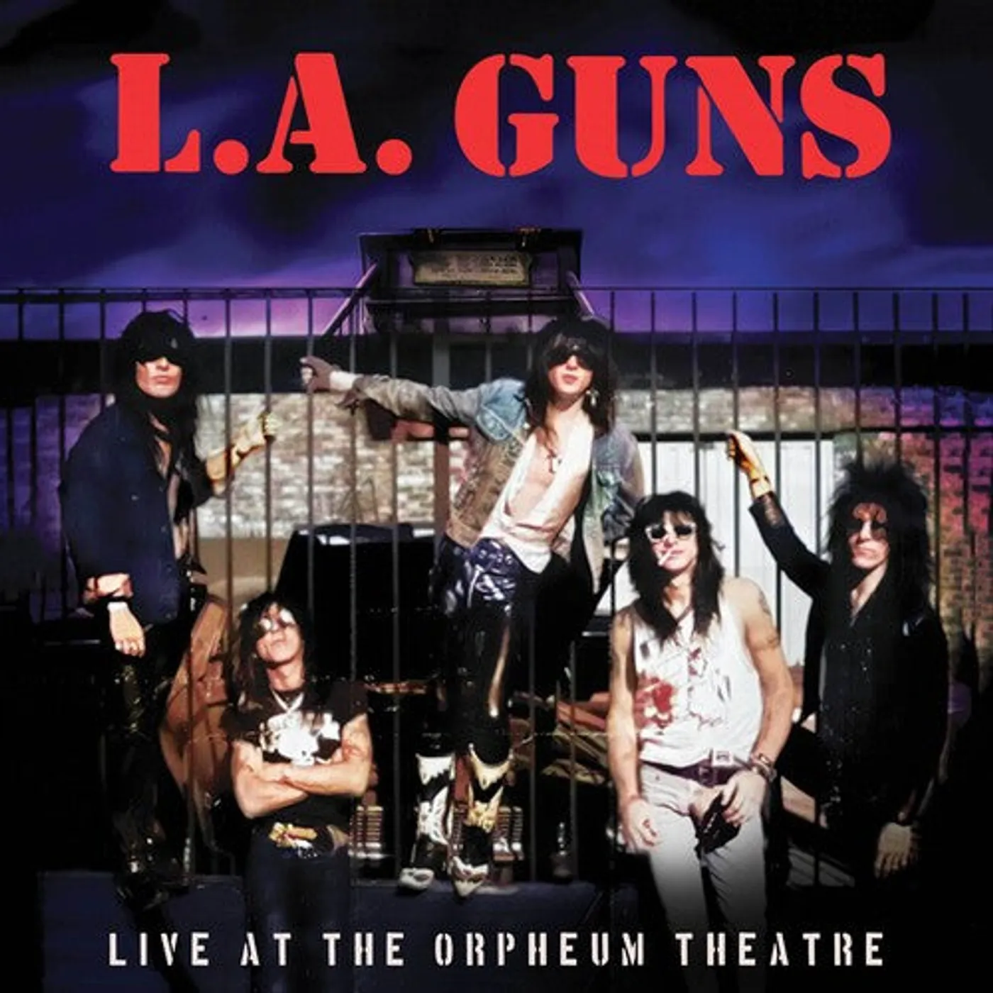 L.A. Guns LP Vinyl - Live At The Orpheum Theatre - Red Marble (Colv)