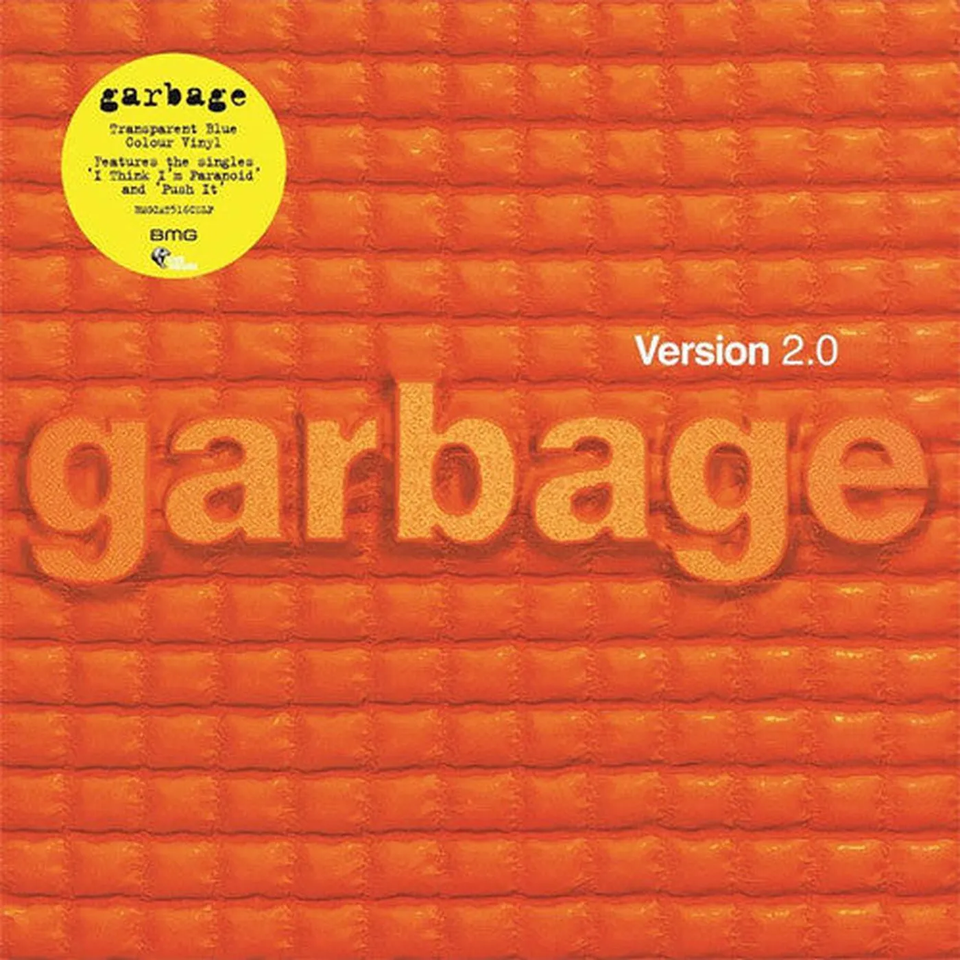 Garbage LP Vinyl - Version 2.0 (Blue) (Colv) (Ltd) (Uk)