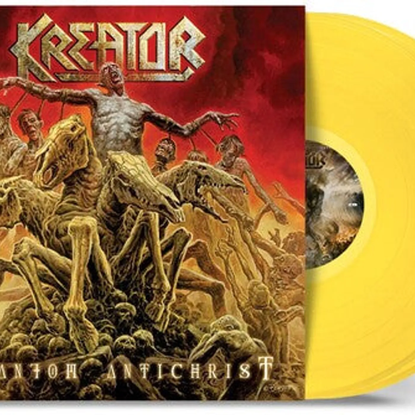 Kreator LP Vinyl - Phantom Antichrist - Yellow (Colv) (Gate) (Ylw)