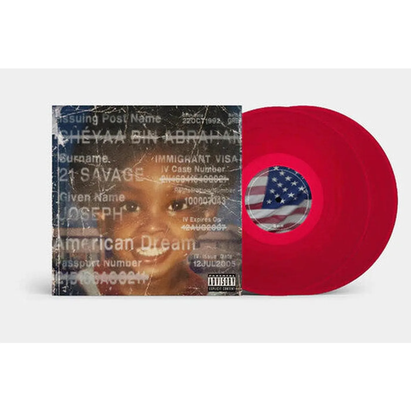 21 Savage LP Vinyl - American Dream (Colv) (Red) (Uk)