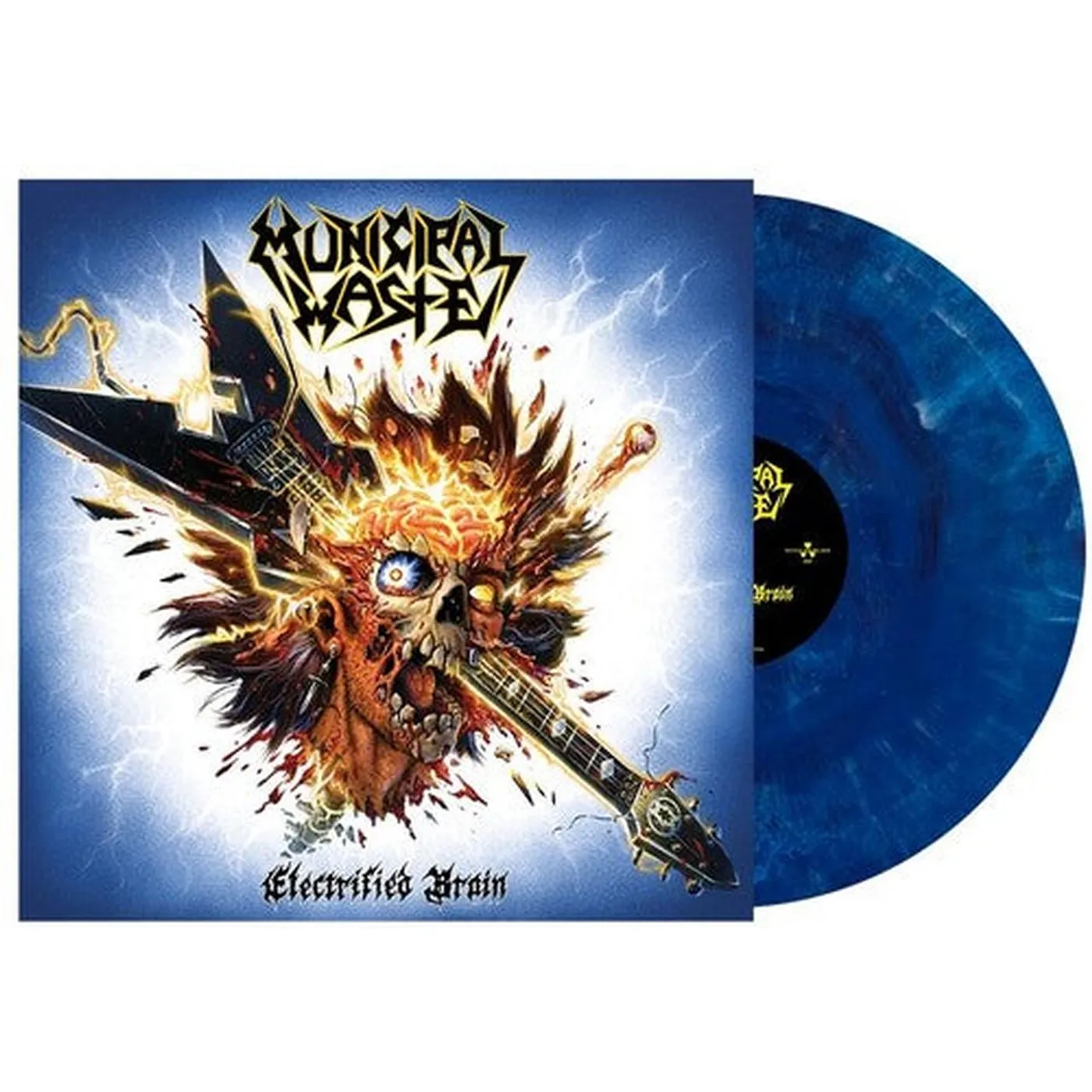 Municipal Waste LP Vinyl - Electrified Brain (Blue Marble) (Blue) (Colv)