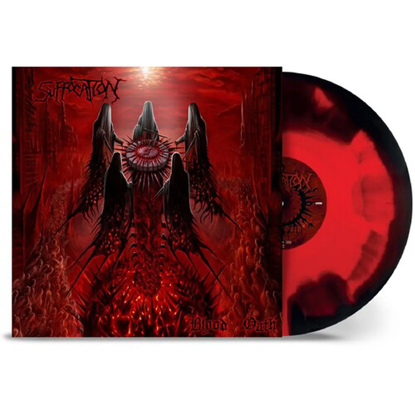 Suffocation LP Vinyl - Blood Oath - Red/Black Corona (Blk) (Colv) (Gate)