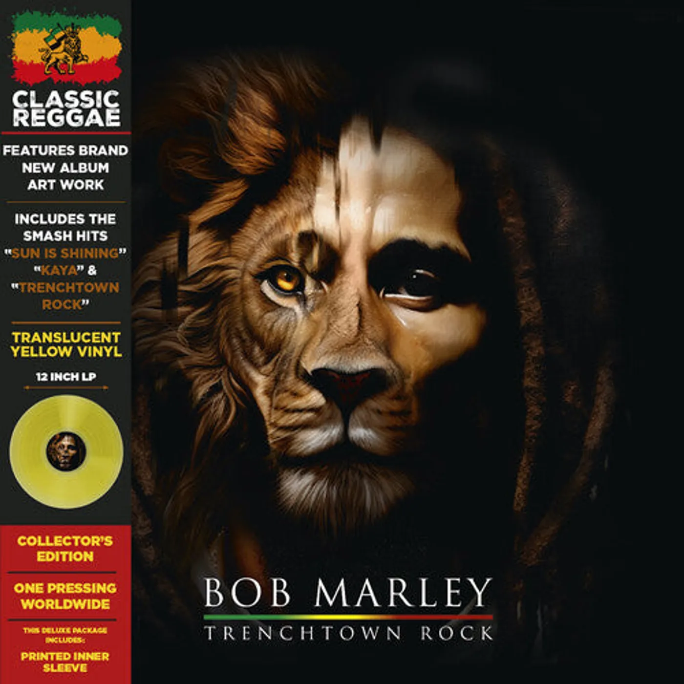 Bob Marley LP Vinyl - Trenchtown Rock (Colv) (Dlx) (Ltd) (Ylw) (Reis)