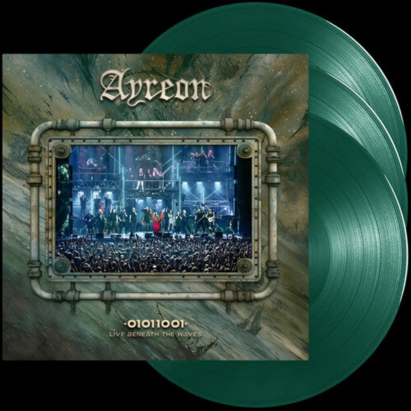 Ayreon LP Vinyl - 01011001 - Live Beneath The Waves - Green (Colv)