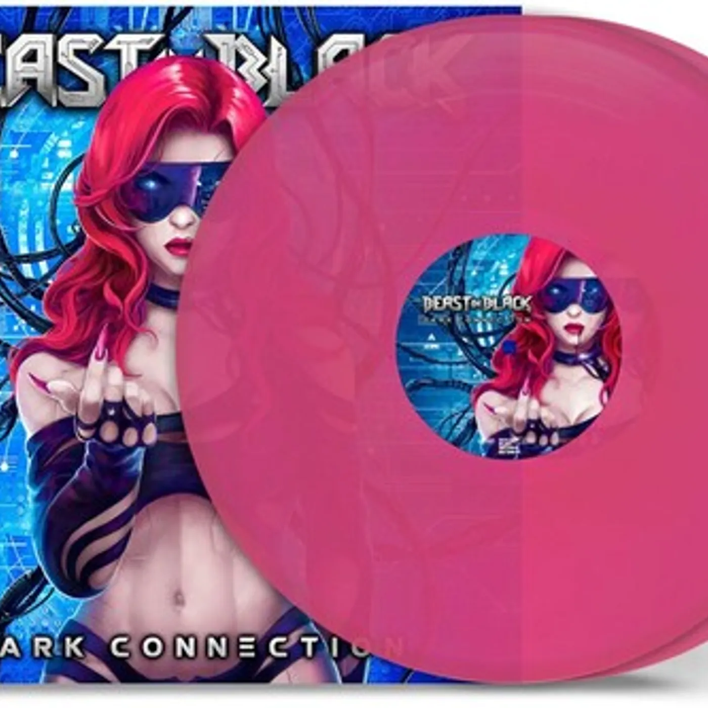 Beast In Black LP Vinyl - Dark Connection - Magenta (Colv) (Cvnl) (Gate)