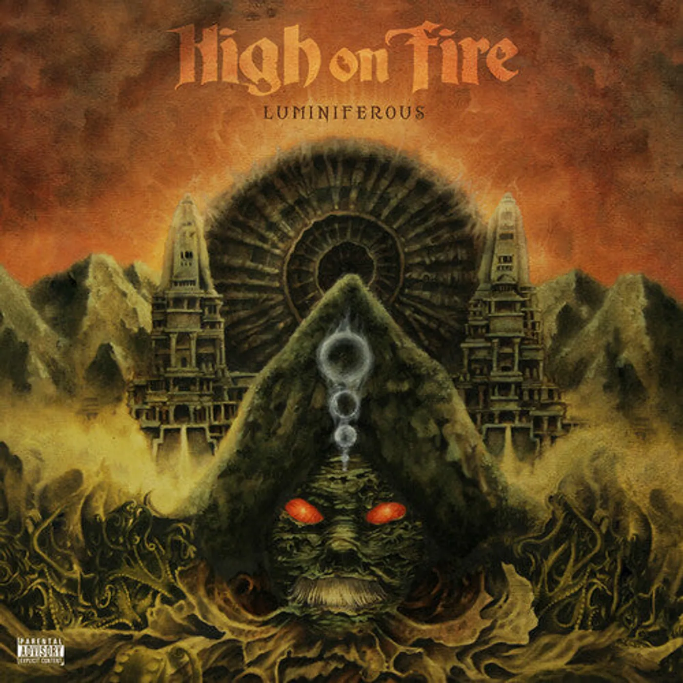 High On Fire LP Vinyl - Luminiferous (Opaque Olive Green) (Colv) (Gate)