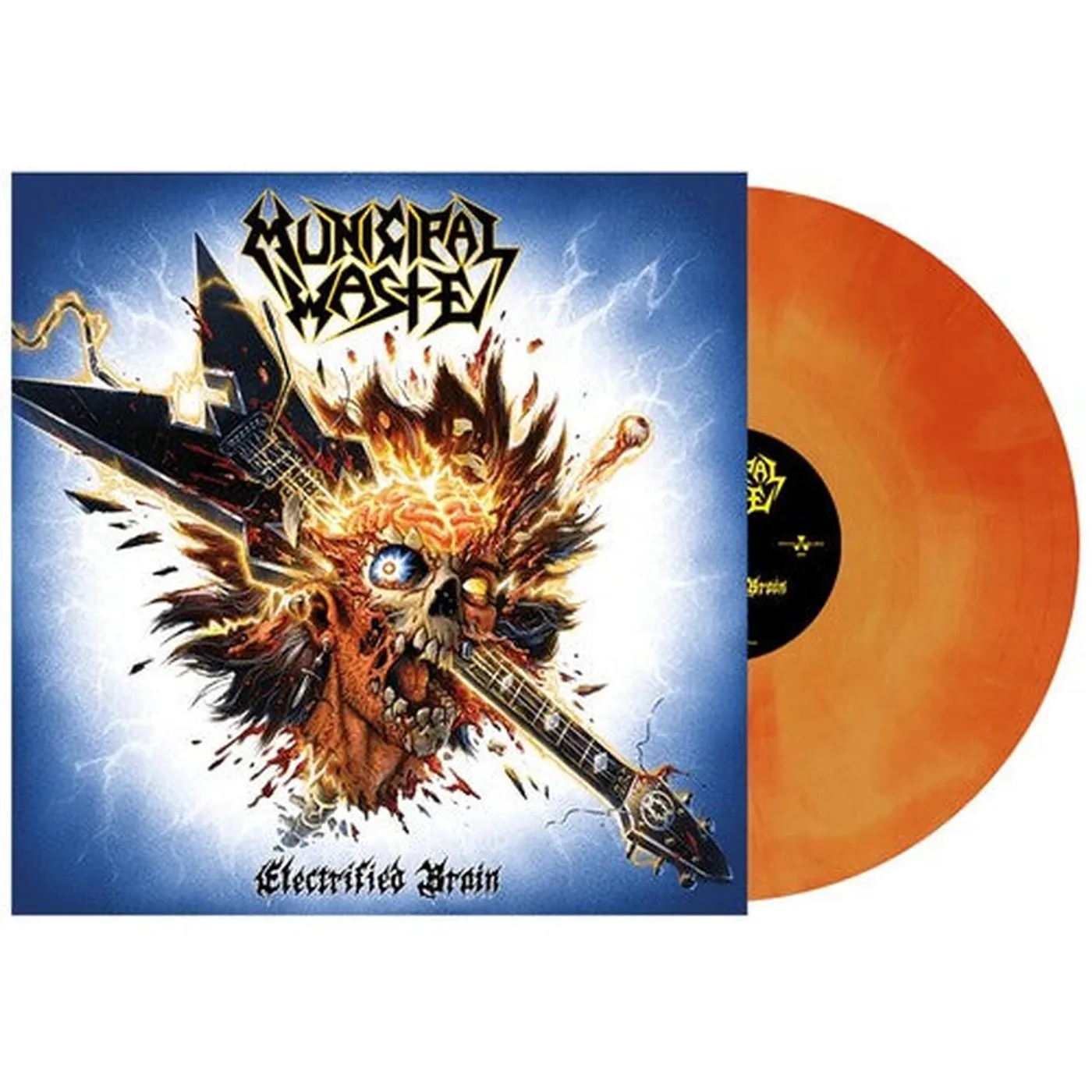 Municipal Waste LP Vinyl - Electrified Brain - Orange Swirl (Colv) (Org)