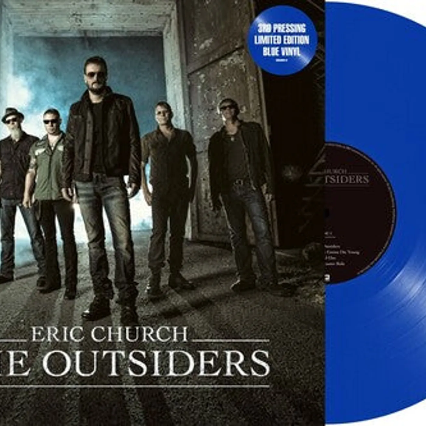 Eric Church LP Vinyl - Outsiders (Blue) (Colv)