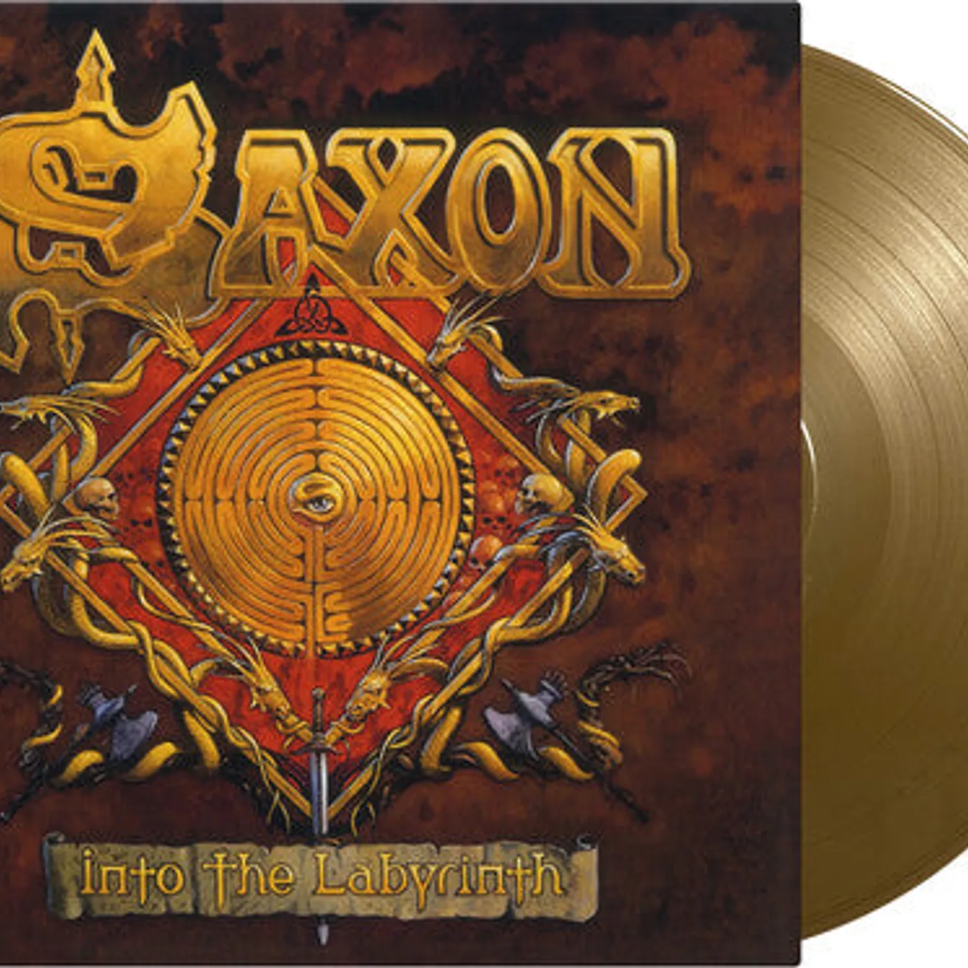 Saxon LP Vinyl - Into The Labyrinth (Colv) (Gol) (Ltd) (Ogv) (Hol)