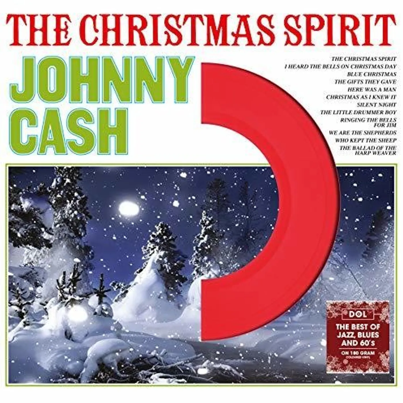 Johnny Cash LP Vinyl - Christmas Spirit (Colv) (Uk)