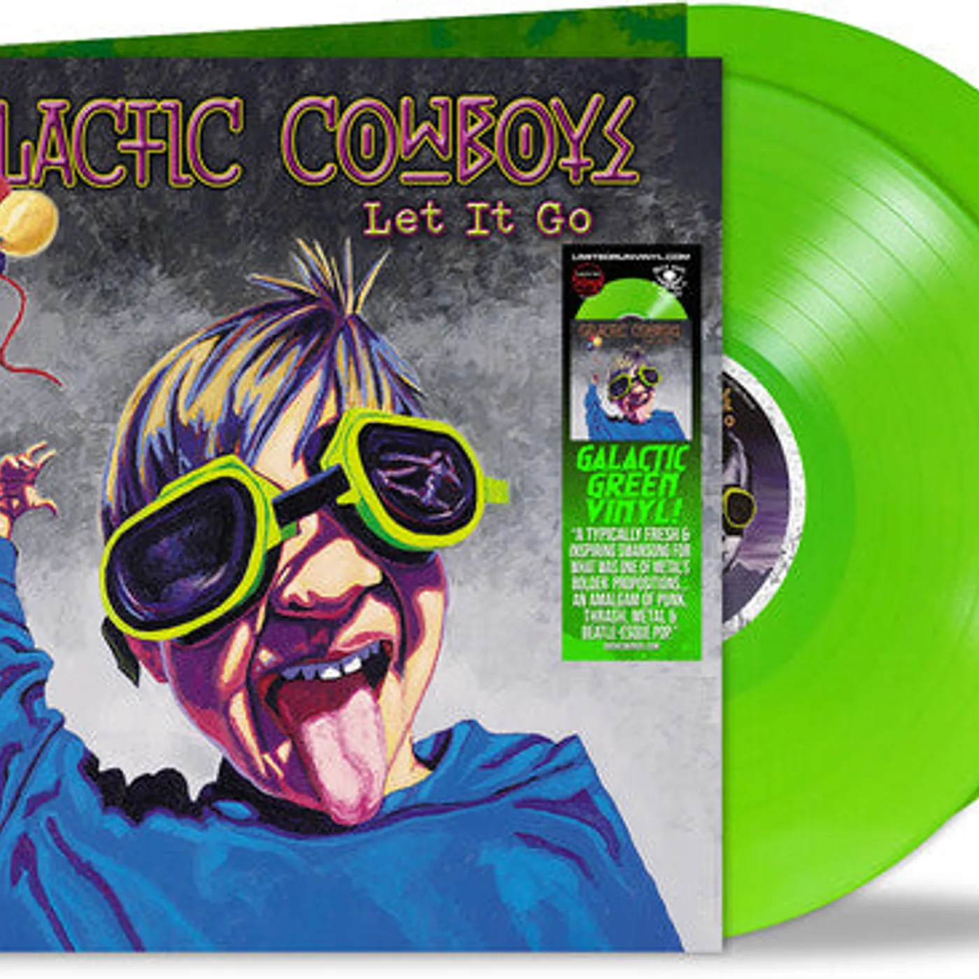 Galactic Cowboys LP Vinyl - Let It Go - Galactic Green (Colv) (Gate) (Grn)