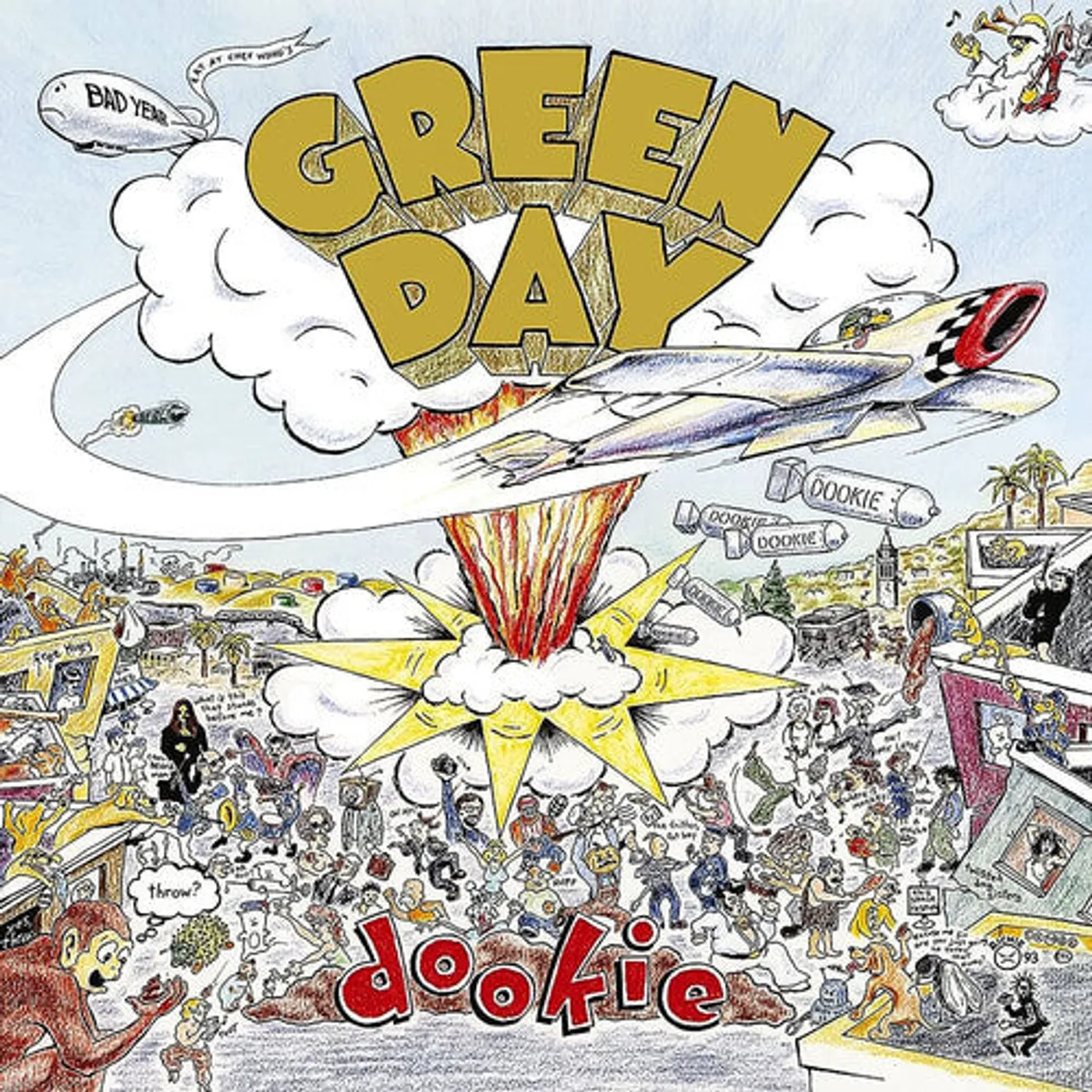Green Day LP Vinyl - Dookie (Blue) (Colv)