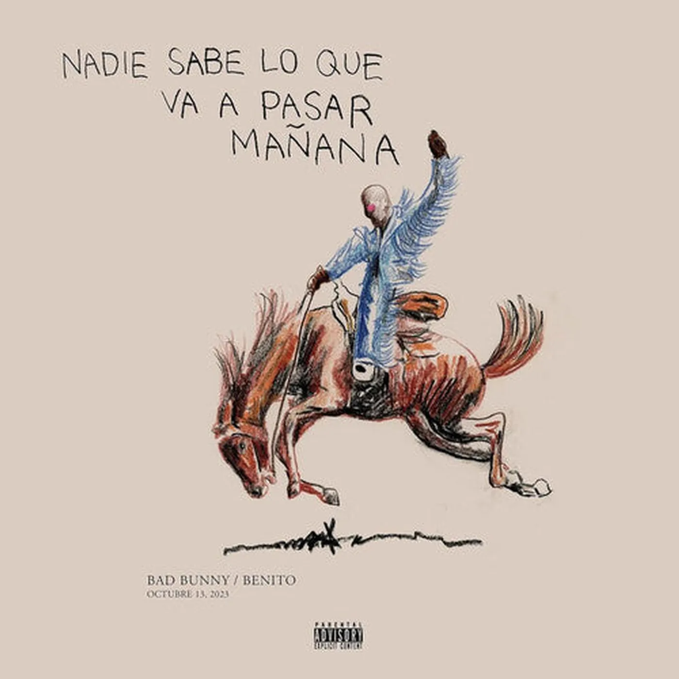 Bad Bunny LP Vinyl - Nadie Sabe Lo Que Va A Pasar Manana (Blue) (Colv)
