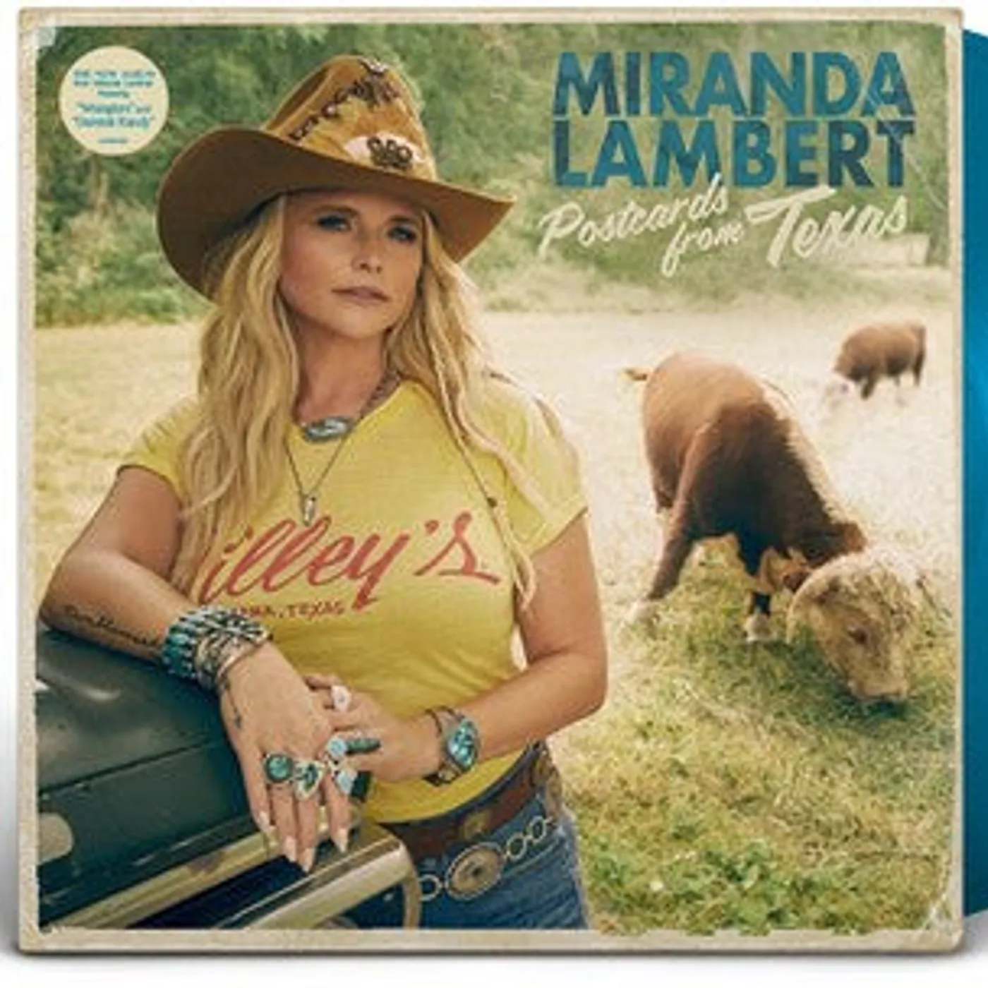 Miranda Lambert LP Vinyl - Postcards From Texas (Blue) (Colv) (Pcrd)