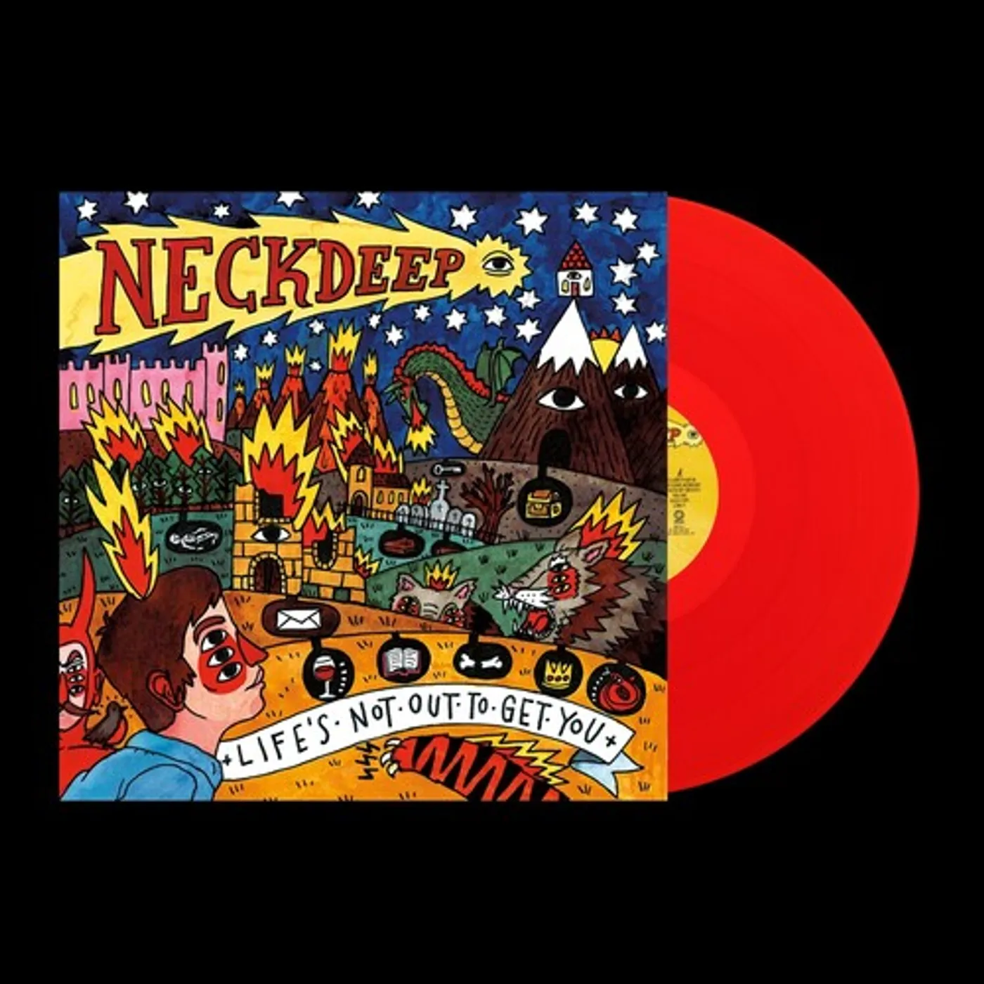 Neck Deep LP Vinyl - Life'S Not Out To Get You - Blood Red (Colv) (Red)