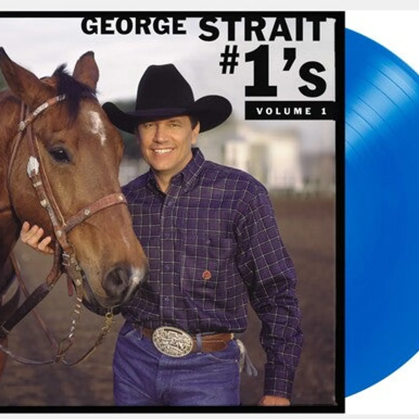 George Strait LP Vinyl - #1'S Volume 1 (Blue) (Colv)