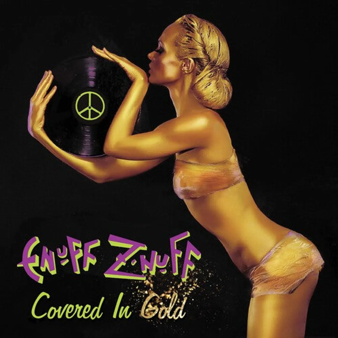 Enuff Z'Nuff LP Vinyl - Covered In Gold - Green/Gold Splatter (Colv) (Gol)