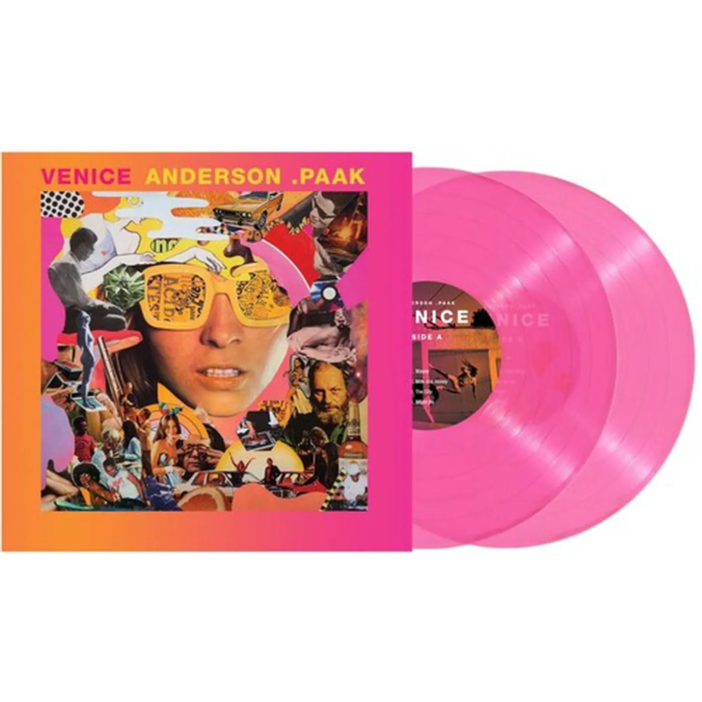 Anderson .Paak LP Vinyl - Venice - Transparent Pink (Colv) (Ltd) (Pnk)