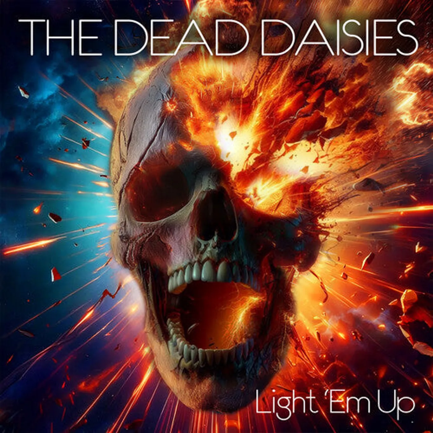 The Dead Daisies LP Vinyl - Light 'Em Up - Marbled Orange/Red (Colv) (Gate)
