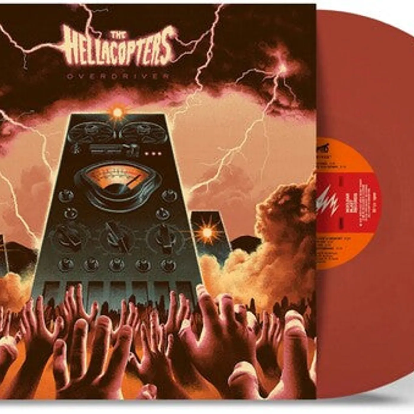 The Hellacopters LP Vinyl - Overdriver - Brick Red (Colv) (Post) (Red)