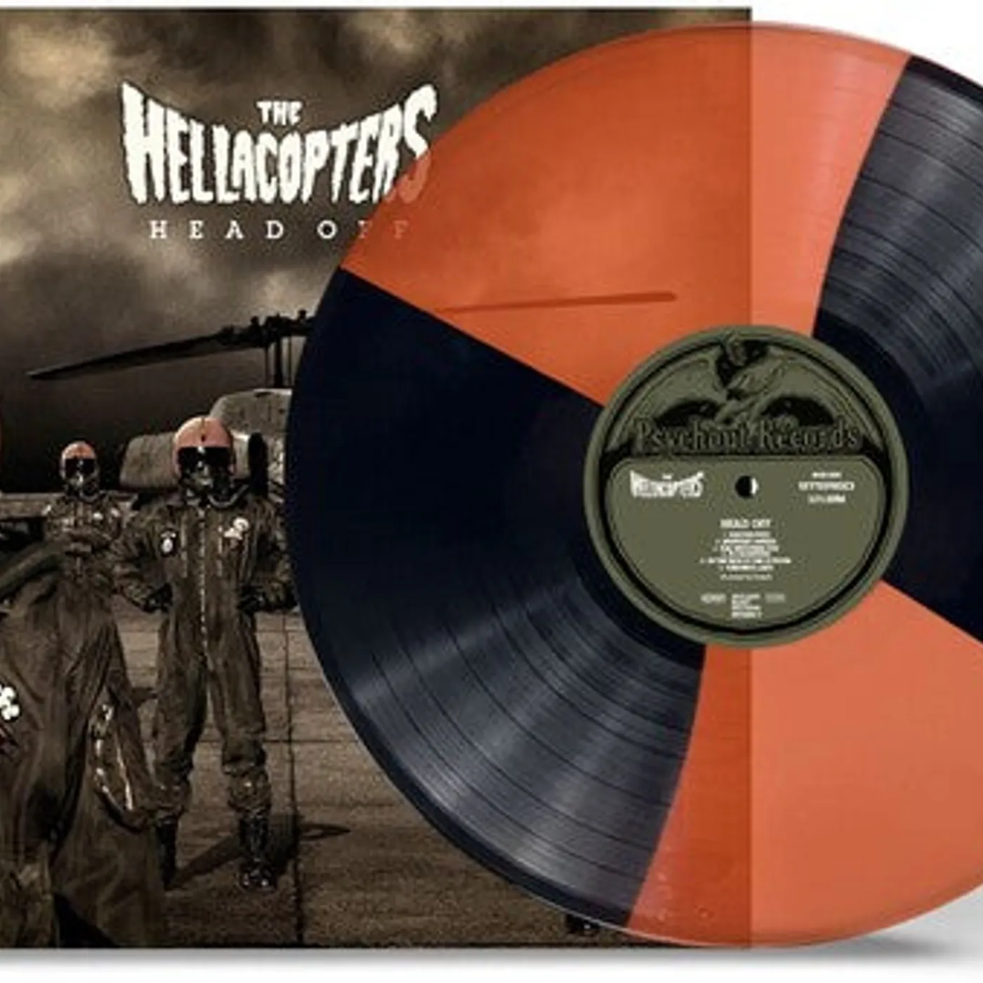 The Hellacopters LP Vinyl - Head Off - Trans Orange Black (Colv) (Org)