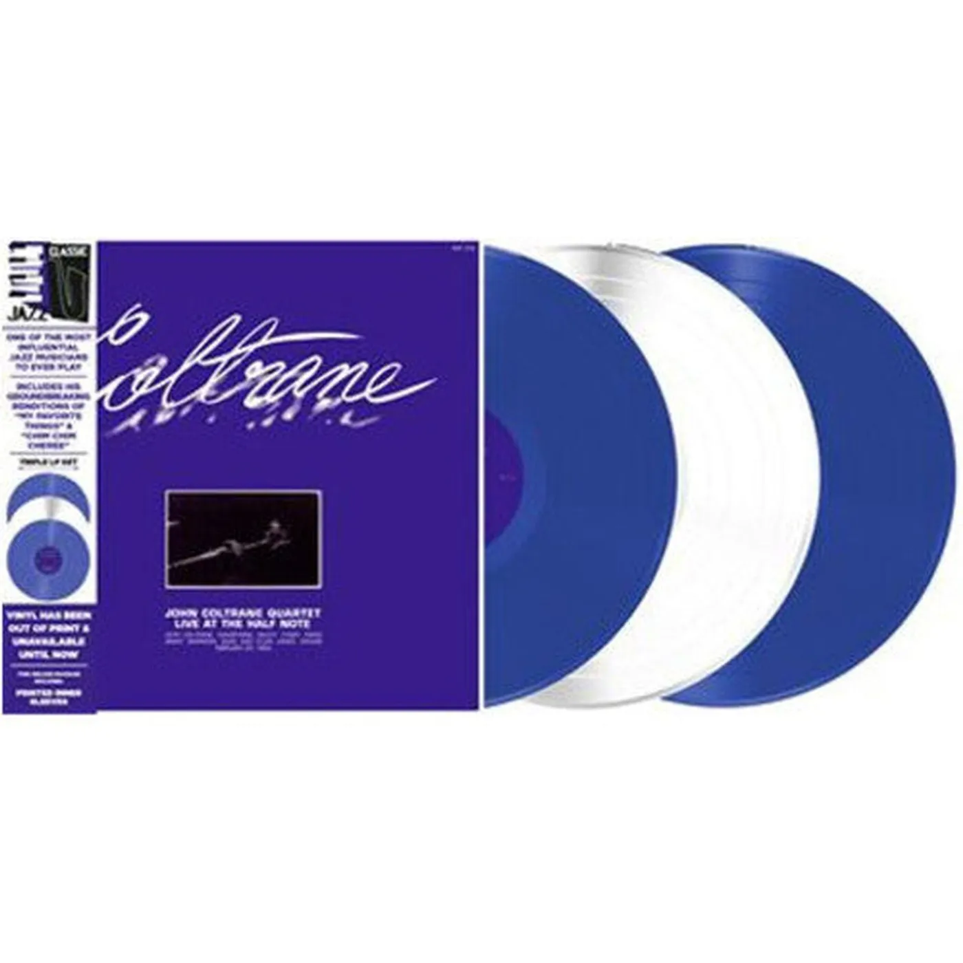 John Coltrane Quartet LP Vinyl - Live At The Half Note (Blue) (Colv) (Dlx) (Ltd)