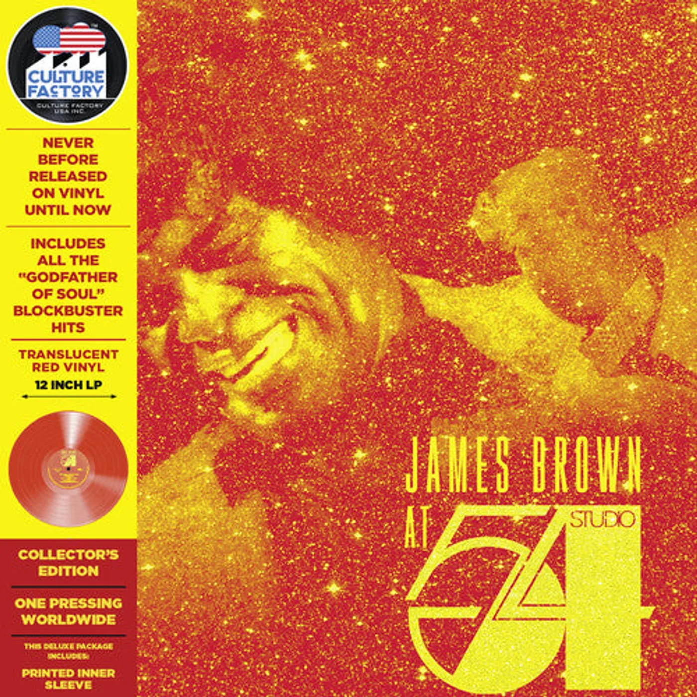 James Brown LP Vinyl - At Studio 54 New York City (Colv) (Dlx) (Ltd)