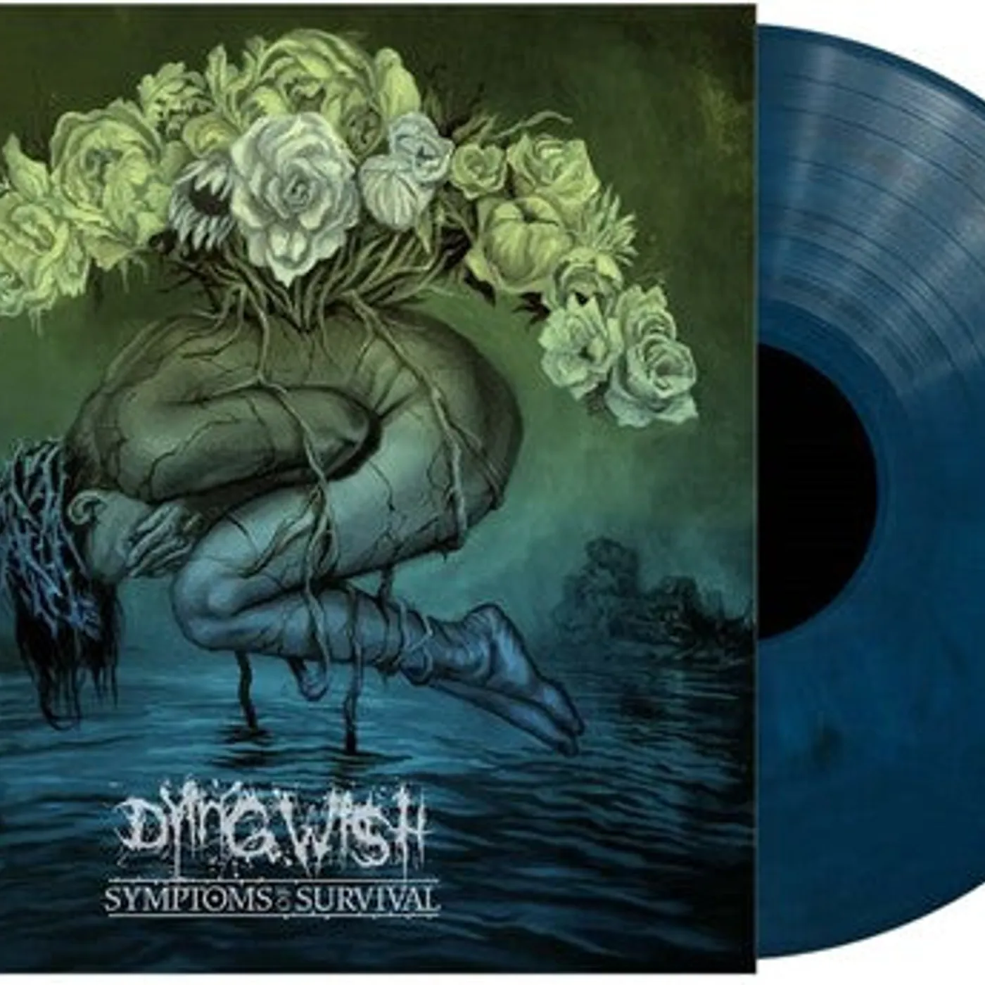 Dying Wish LP Vinyl - Symptoms Of Survival - Blue Swirl (Blue) (Colv)