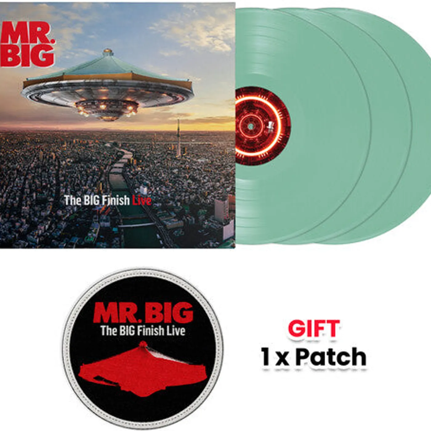 Mr. Big LP Vinyl - Big Finish Live (Colv) (Gate) (Grn) (Ltd) (Ogv)