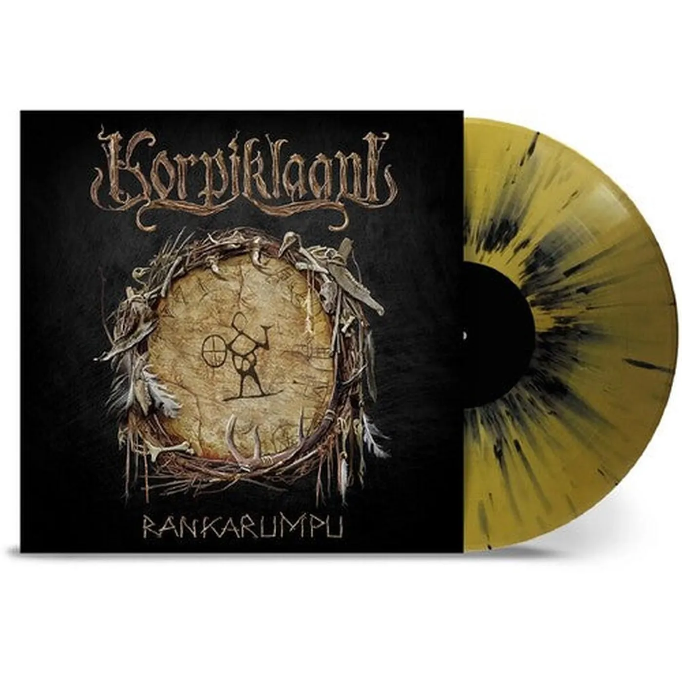 Korpiklaani LP Vinyl - Rankarumpu - Gold & Black Splatter (Blk) (Colv)