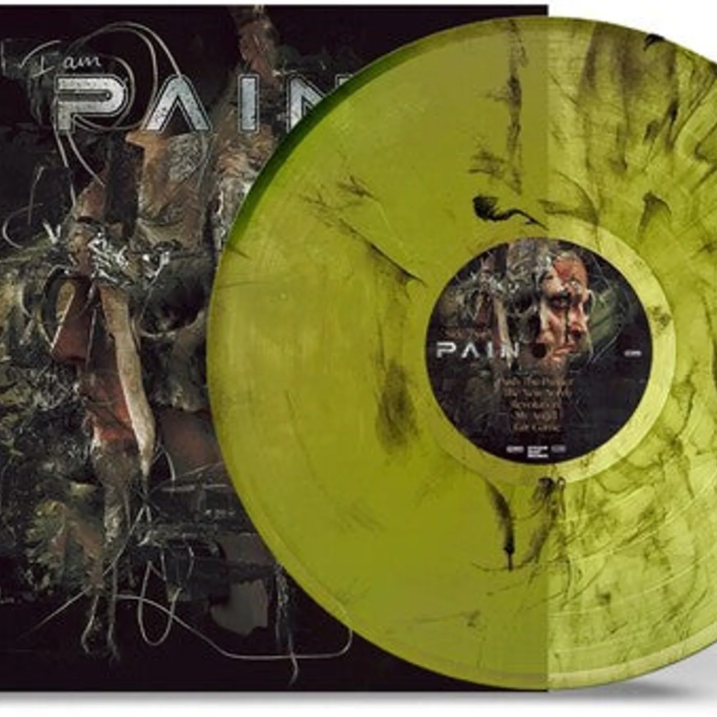 Pain LP Vinyl - I Am - Green Black Smoke (Blk) (Colv) (Grn)