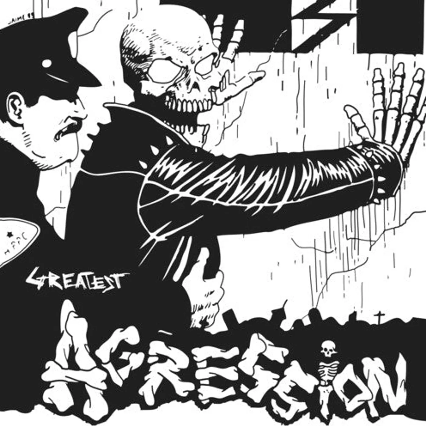 Agression LP Vinyl - Greatest - Black/White Splatter (Blk) (Colv) (Ltd)