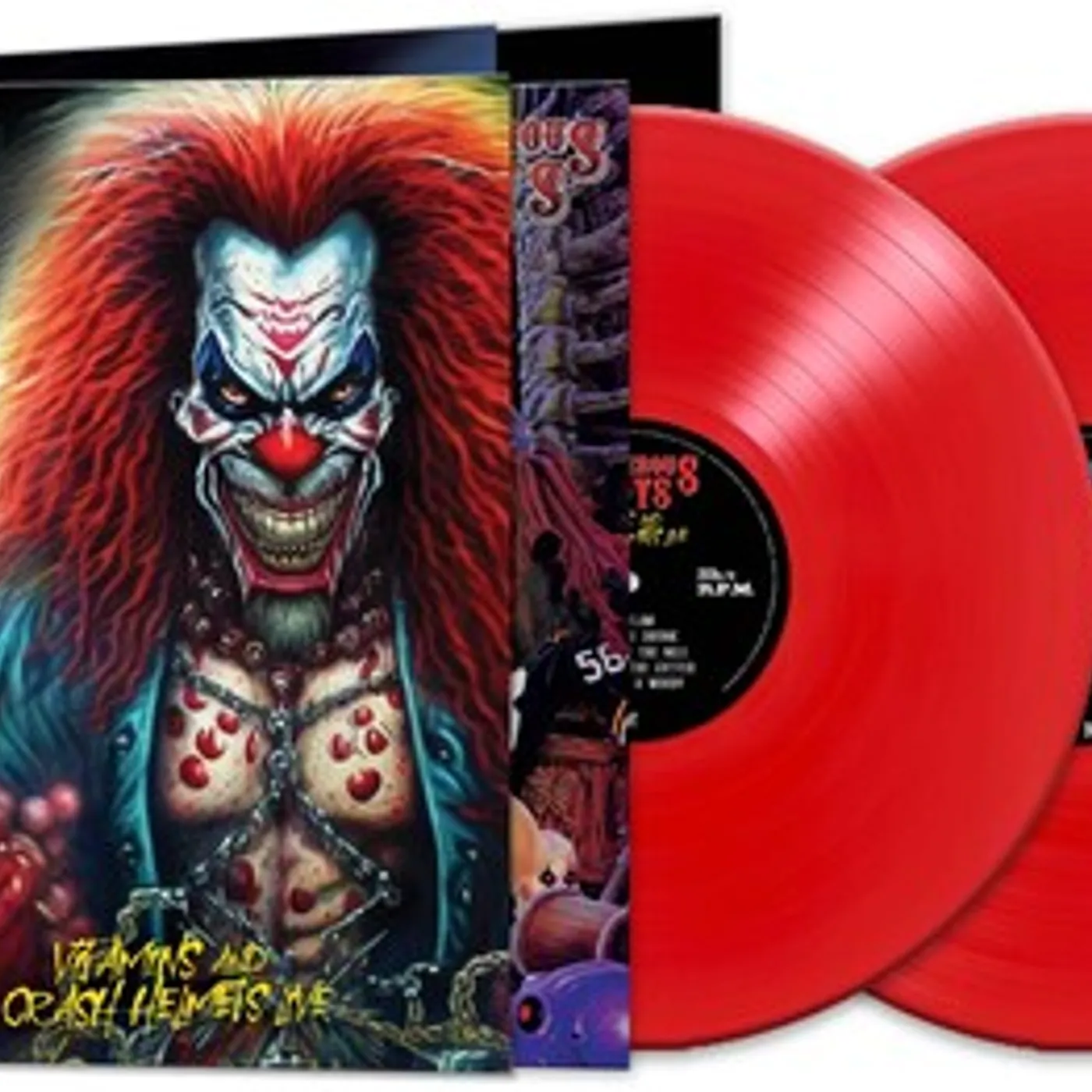 Dangerous Toys LP Vinyl - Vitamins & Crash Helmets Live - Red (Colv) (Red)