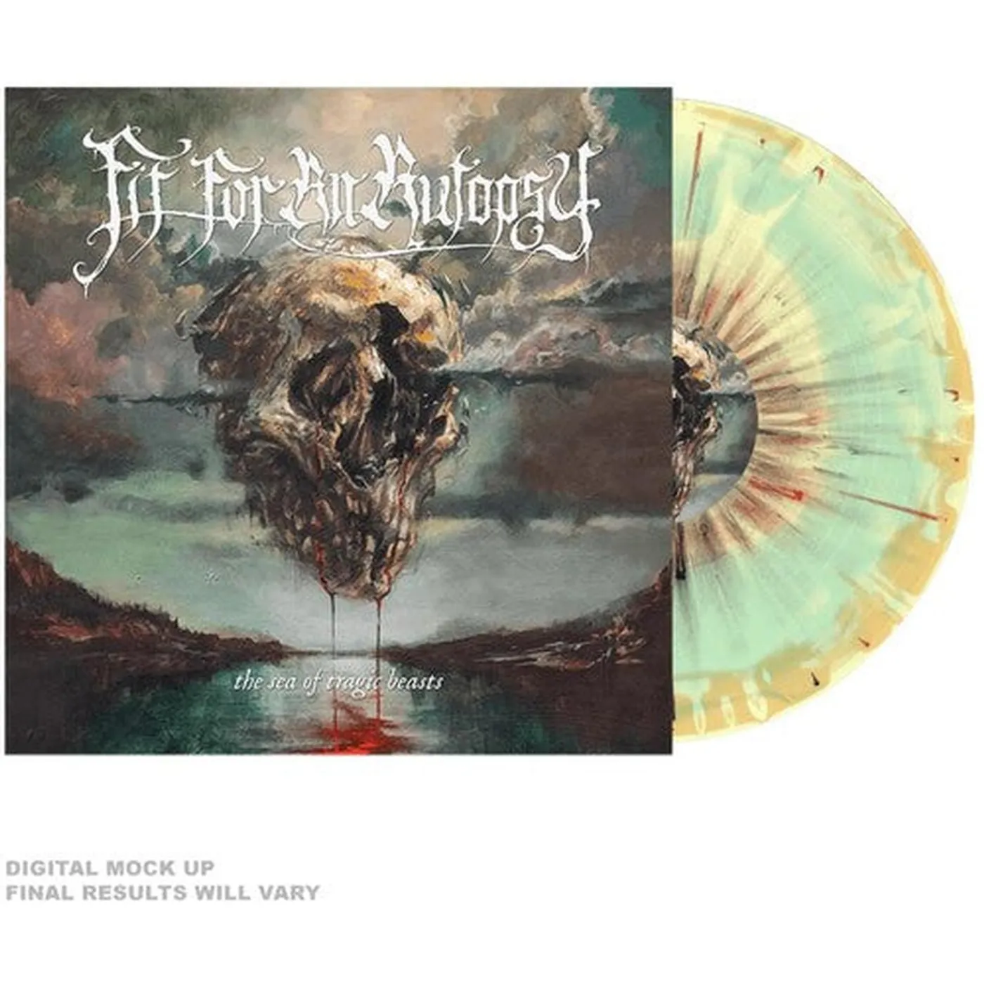 Fit For An Autopsy LP Vinyl - Sea Of Tragic Beasts - Yellow Mint & Orange (Colv)