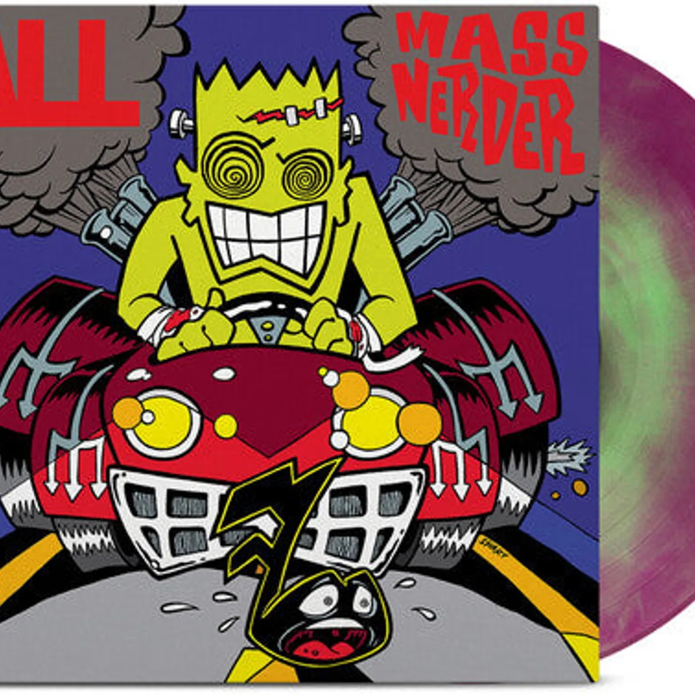 All LP Vinyl - Mass Nerder - Opaque Green & Purple Galaxy (Colv)