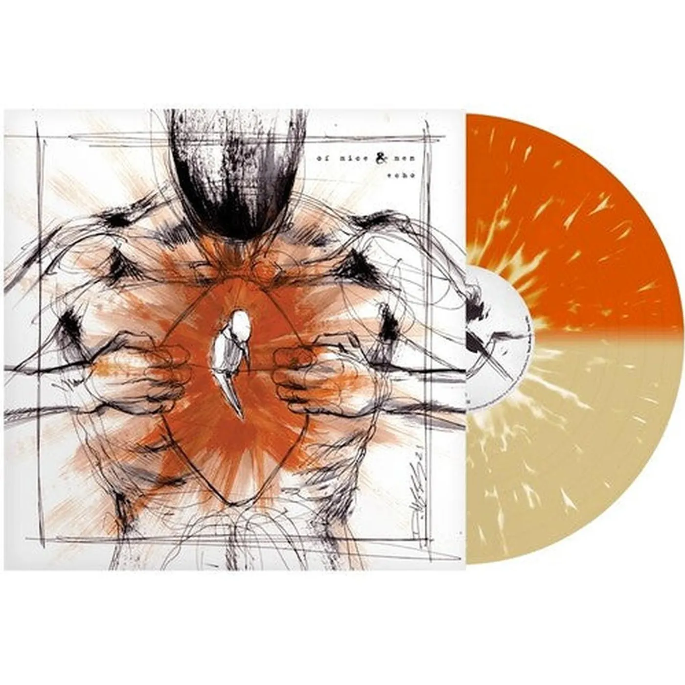 Of Mice & Men LP Vinyl - Echo (Orange & Beer W/Heavy Splatter) (Colv) (Ltd)