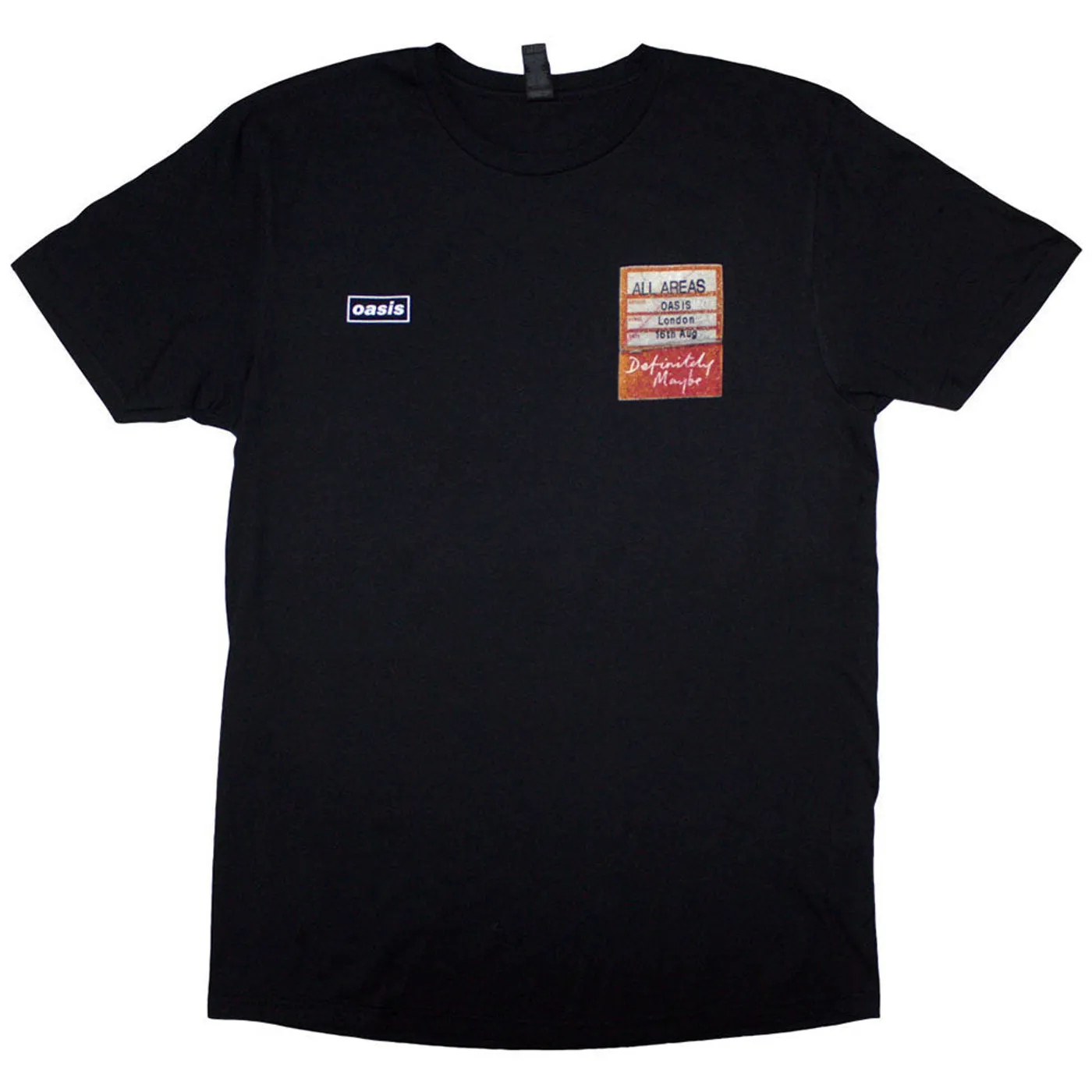 Oasis T Shirt - Definitely Maybe AAA Setlist