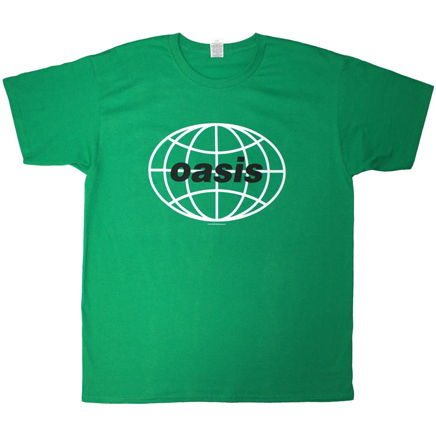 Oasis Green T Shirt - 1998 World Tour - Mexico City