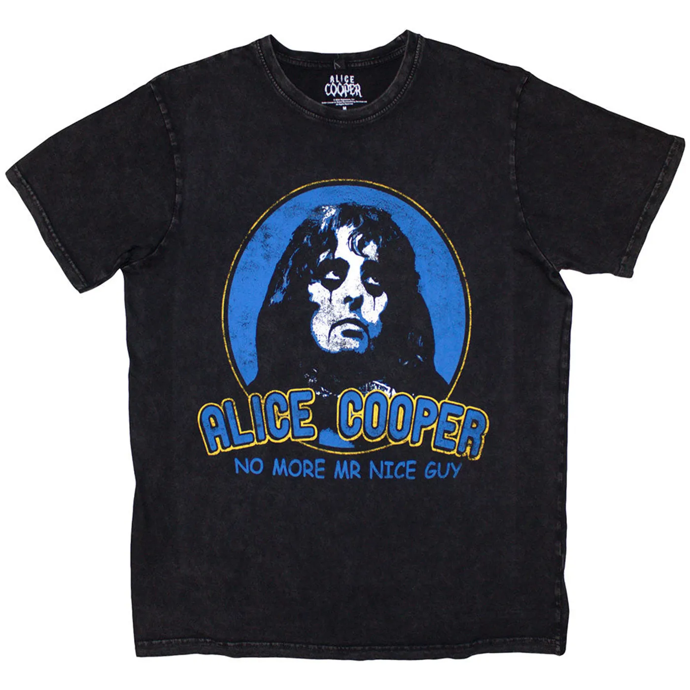 Alice Cooper T Shirt - No More Mr Nice Guy Stone Wash