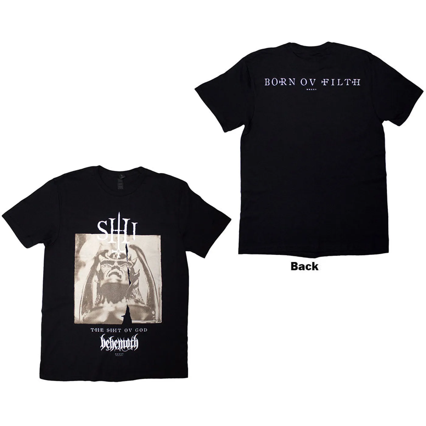 Behemoth T Shirt - The Shit Ov God Parchment