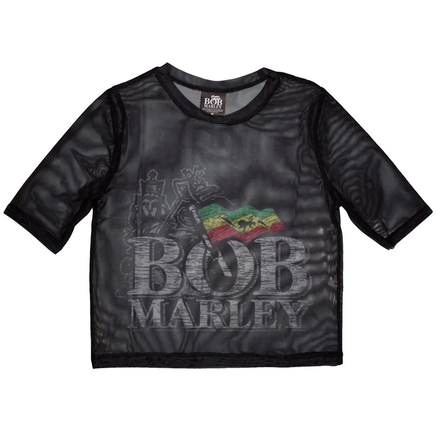 Bob Marley Women's Short Sleeve Crop Top - Logo