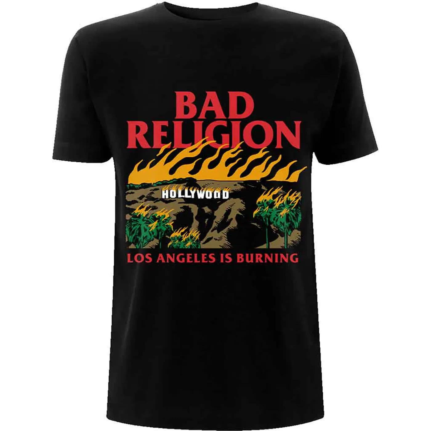 Bad Religion T Shirt - Burning Black
